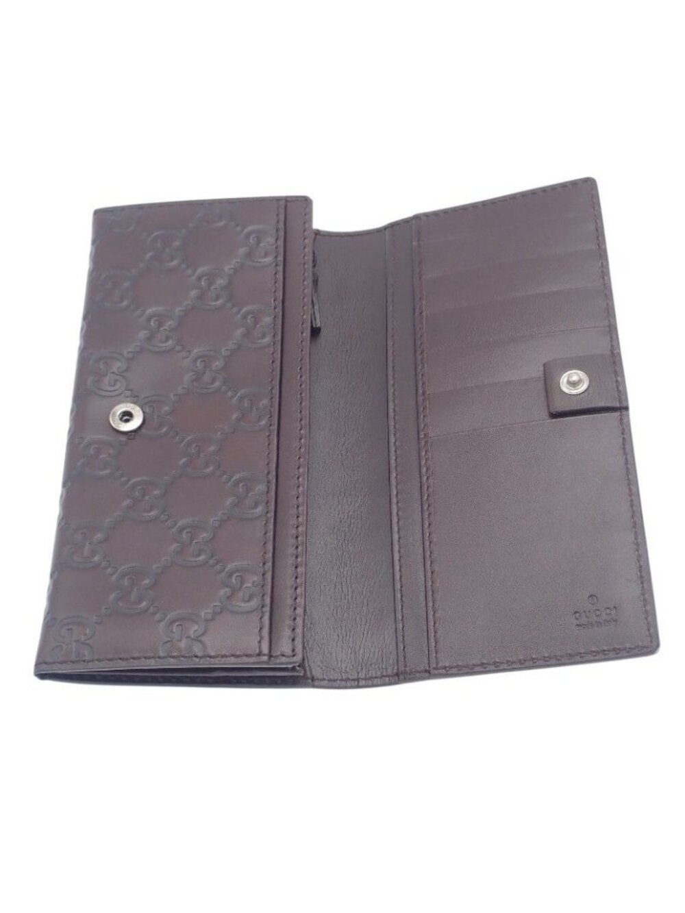 Gucci Guccissima Wallet Leather Brown - Picture 8 of 14